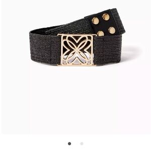 NWT Lilly Pulitzer Arta Belt Noir size S/M